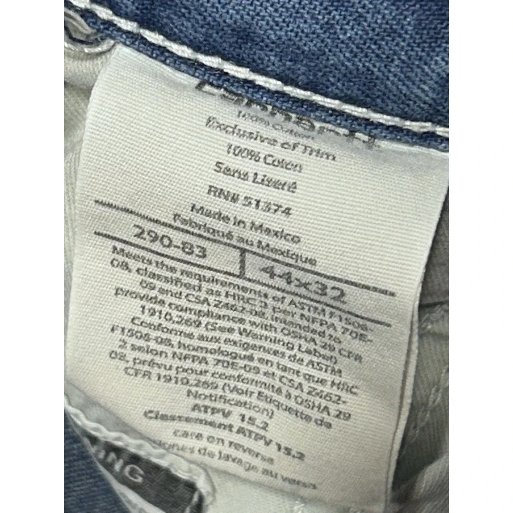 CARHARTT FR FLAME/FIRE RESISTANT BLUE JEANS MENS 44x32 SEE PICTURES WORK CARGO